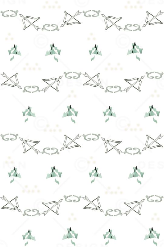 手绘弓箭潮流男装印花华亿平台图片