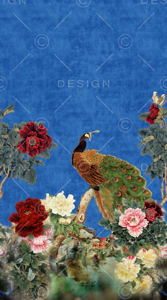 中国风印花华亿平台图片