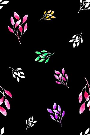 树叶印花华亿平台图片