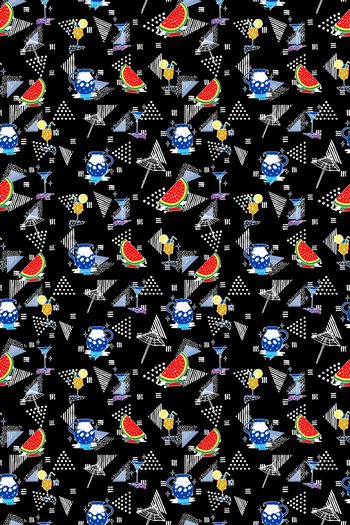 831263-趣味水果 几何三角波点--1