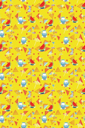 831264-趣味水果 几何三角波点--2