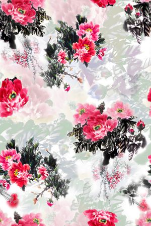 中国风印花华亿平台图片