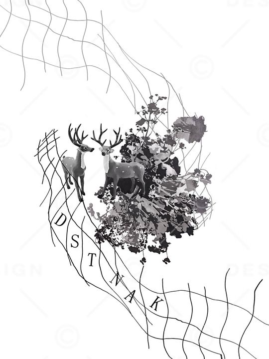 抽象花卉印花华亿平台图片