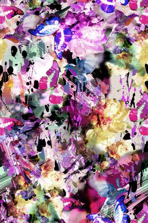 泼墨印花华亿平台图片