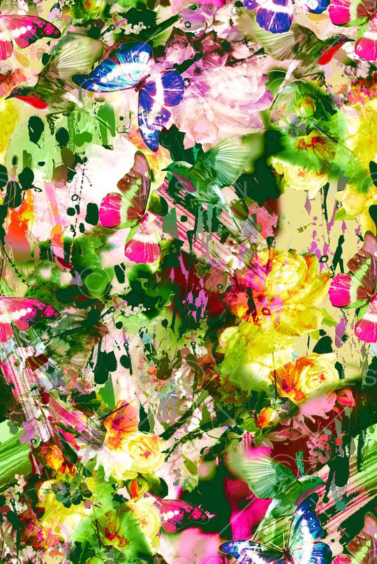 泼墨印花华亿平台图片