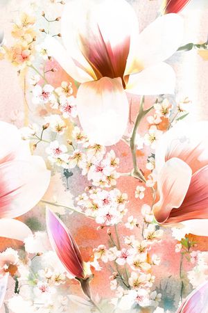 斑驳水彩印花华亿平台图片