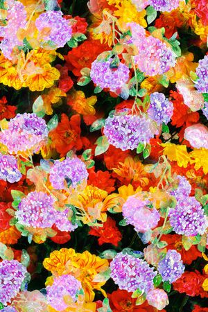 绣球花印花华亿平台图片