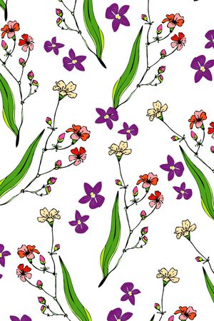 三色堇印花华亿平台图片