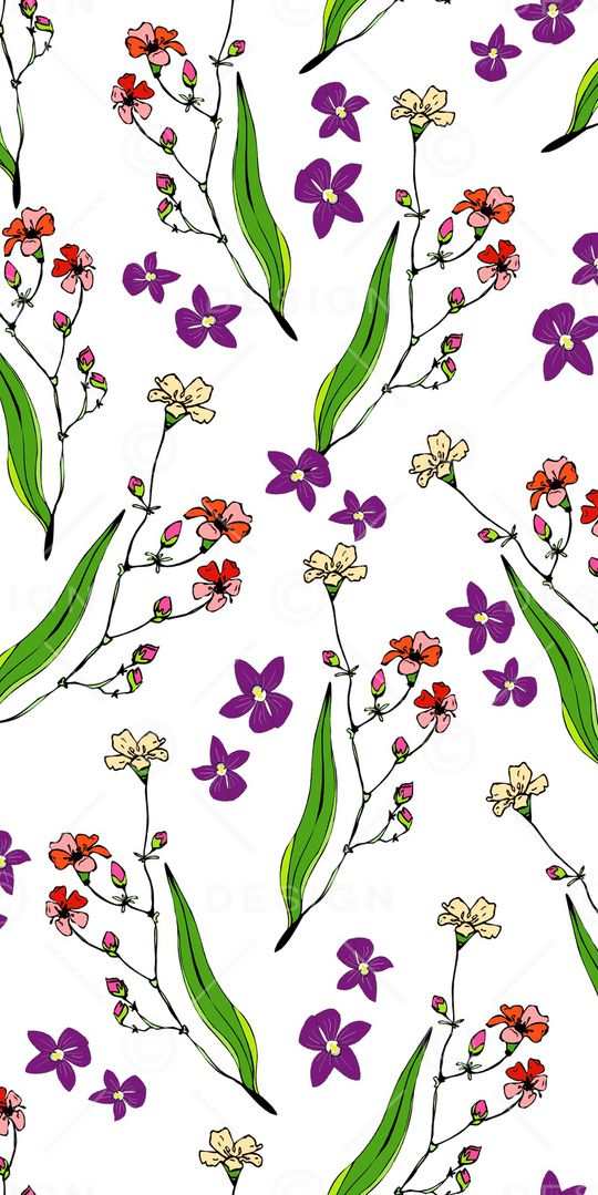 三色堇印花华亿平台图片