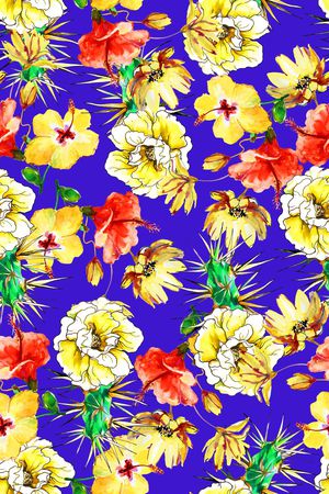 清新夏日印花华亿平台图片