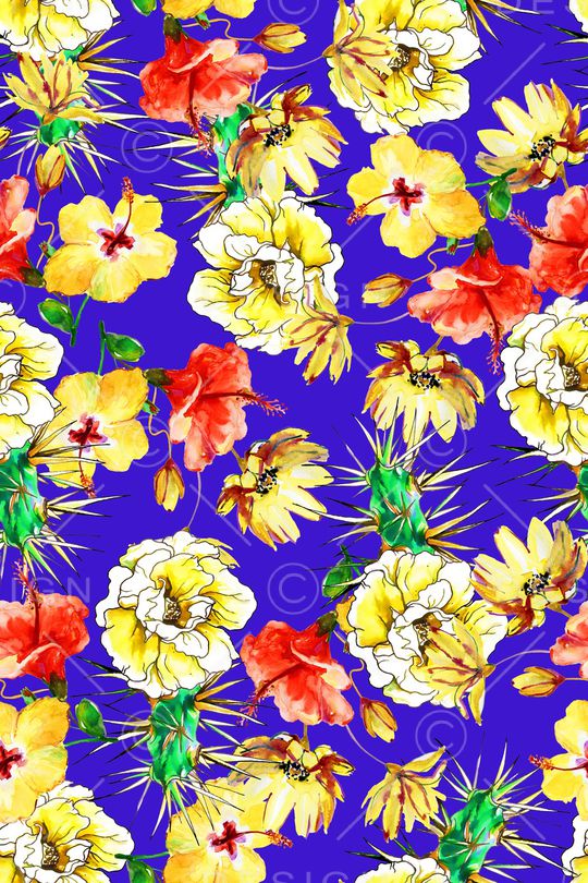 清新夏日印花华亿平台图片