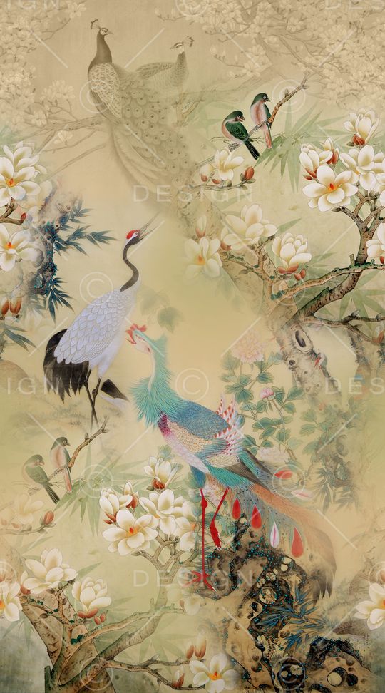 中国风印花华亿平台图片