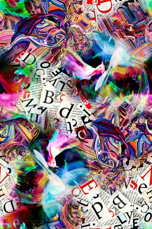 抽象印花华亿平台图片