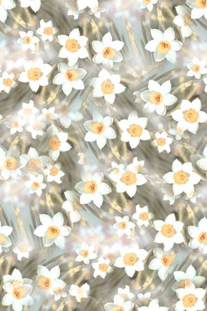 水仙花印花华亿平台图片