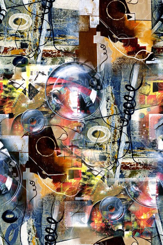 抽象印花华亿平台图片