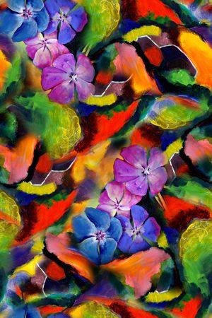 抽象印花华亿平台图片