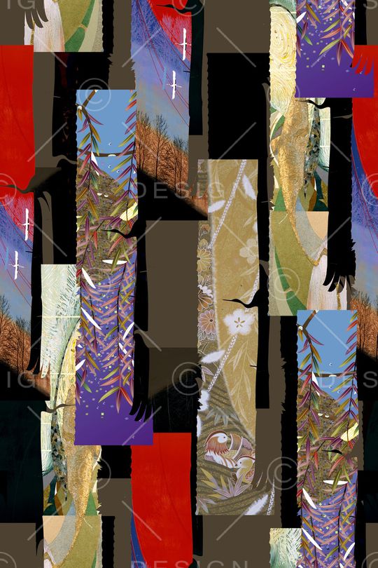 抽象印花华亿平台图片