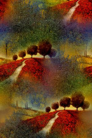 抽象印花华亿平台图片