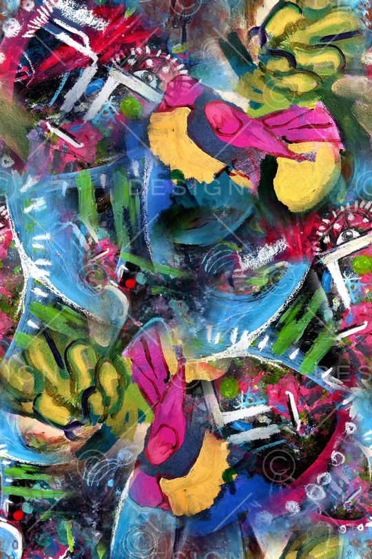 抽象印花华亿平台图片