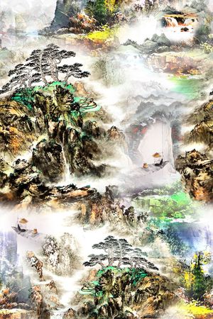 山水印花华亿平台图片