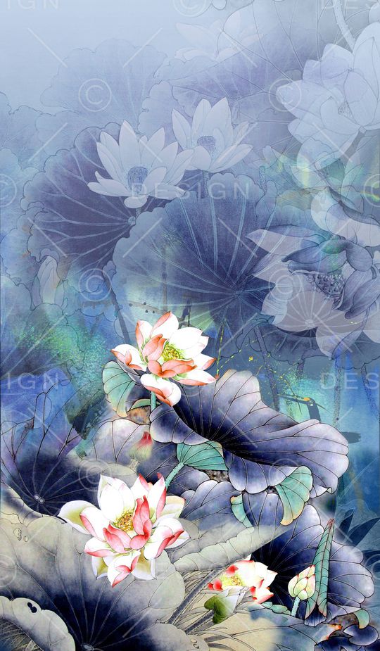 中国风印花华亿平台图片