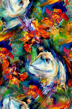 抽象印花华亿平台图片