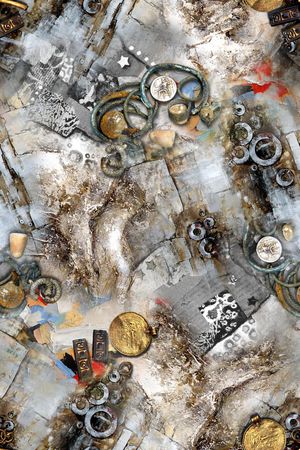 抽象印花华亿平台图片