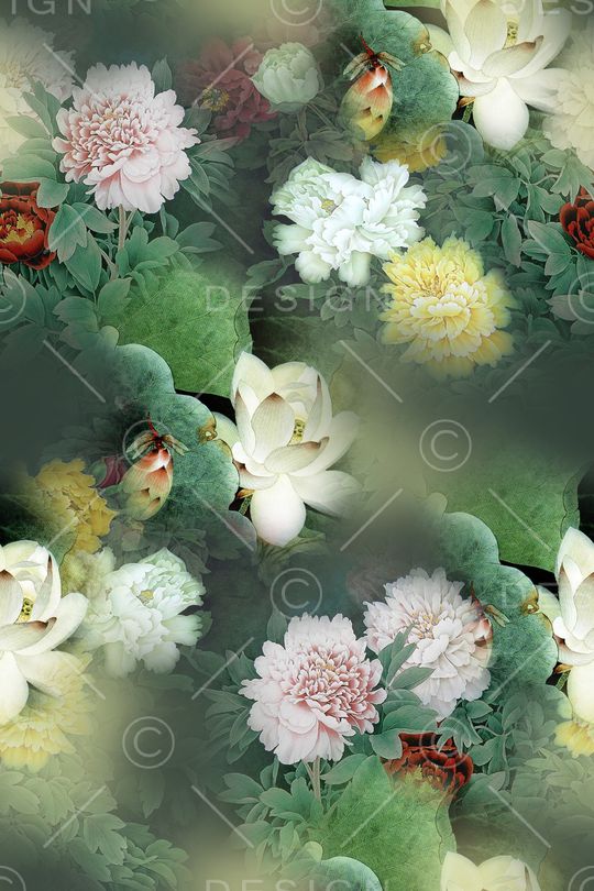 中国风印花华亿平台图片