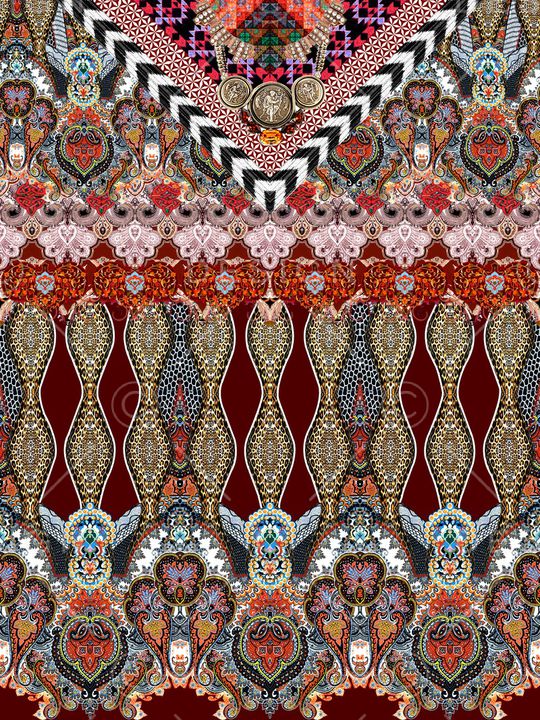 民族风印花华亿平台图片