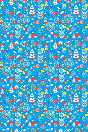 832061-趣味几何花朵植物--2