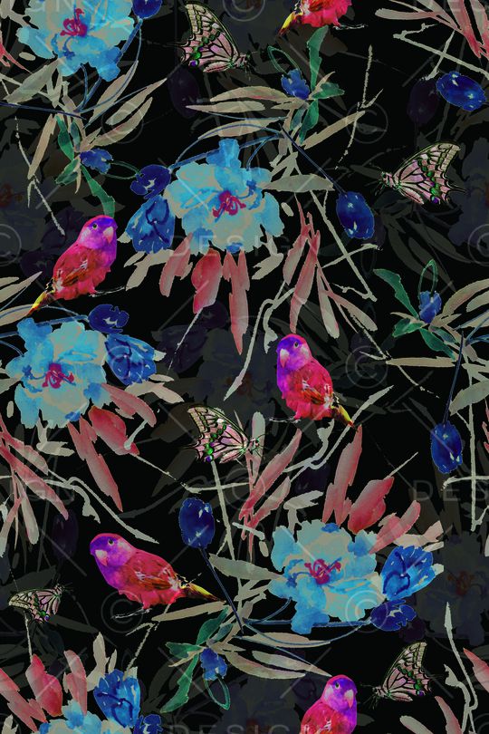 花朵印花华亿平台图片