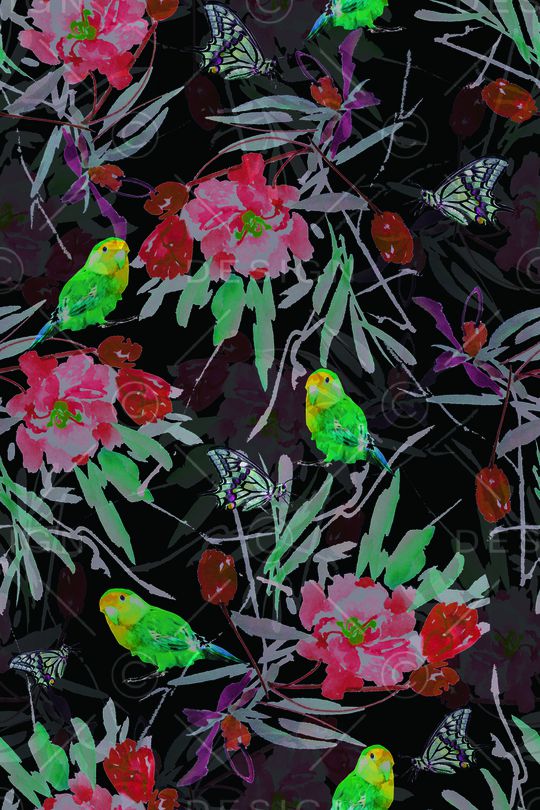 花朵印花华亿平台图片