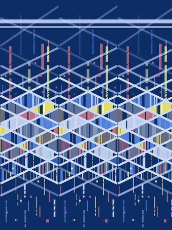 几何印花华亿平台图片