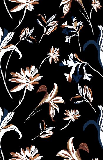 832201-涂鸦风抽象手绘花卉