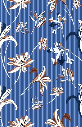 832214-涂鸦风抽象手绘花卉A