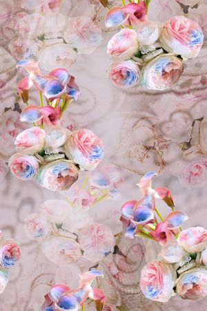 玫瑰印花华亿平台图片