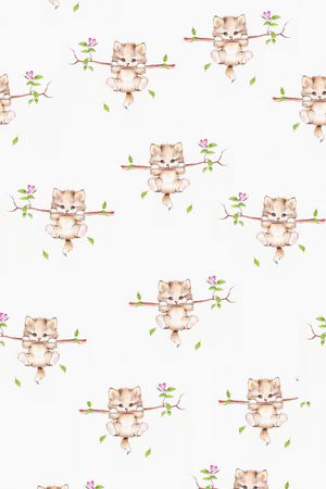 猫咪印花华亿平台图片