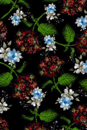 碎花印花华亿平台图片