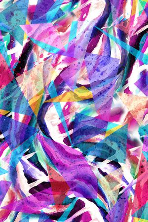 几何印花华亿平台图片