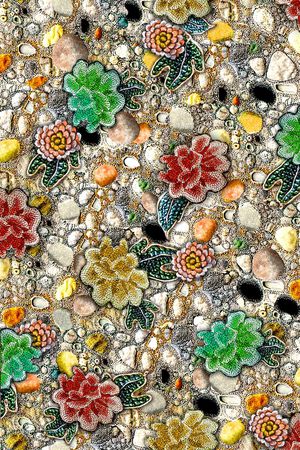 花卉吗印花华亿平台图片