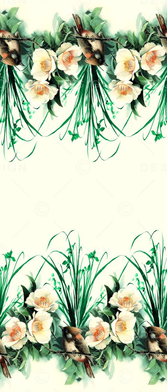 花鸟印花华亿平台图片