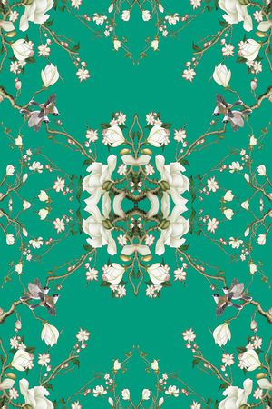 乱花印花华亿平台图片