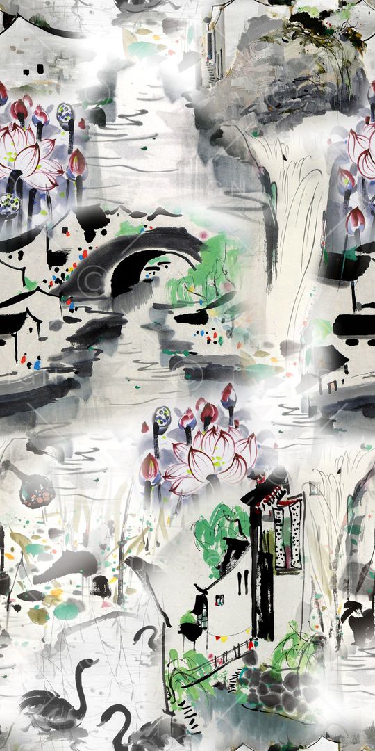 山水印花华亿平台图片