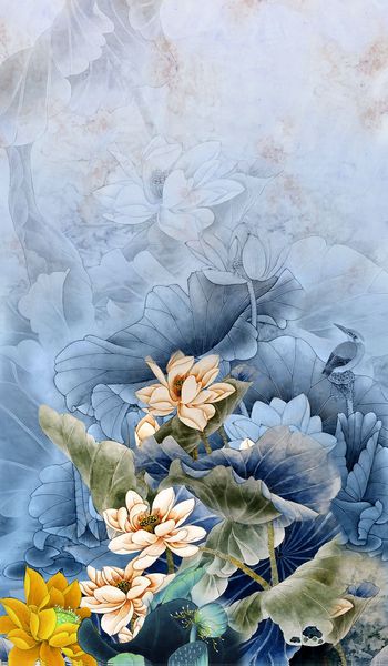 中国风印花华亿平台图片