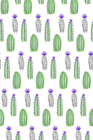 仙人掌印花华亿平台图片