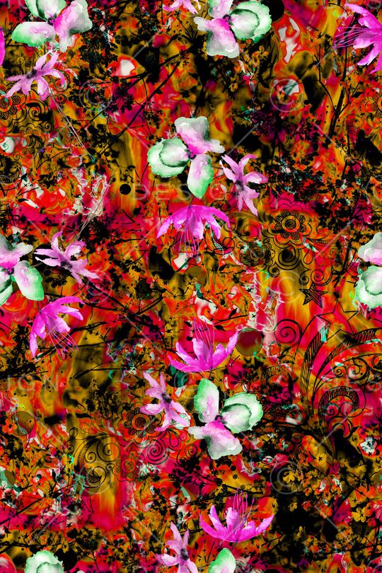 小碎花印花华亿平台图片