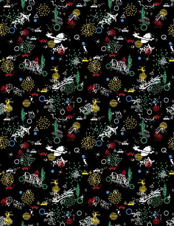 832947-抽象手绘趣味插画