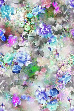 满版散花印花华亿平台图片