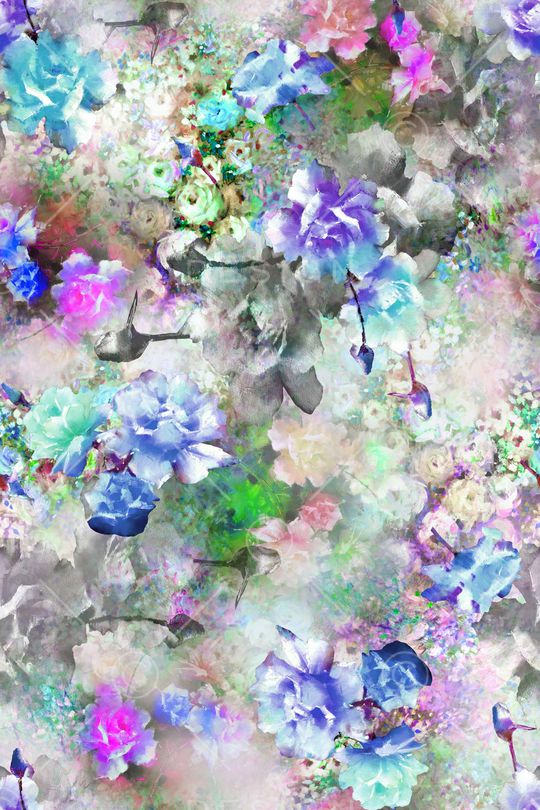 满版散花印花华亿平台图片