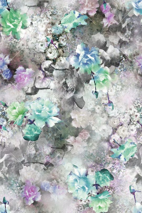 满版散花印花华亿平台图片